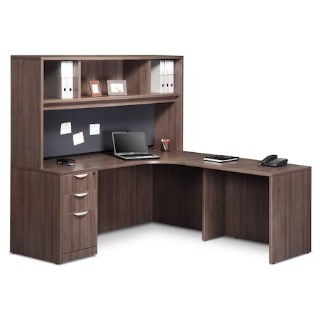 Officesource 65.50'' H, Modern Walnut, 71.00'' W X OSTYP208MW
